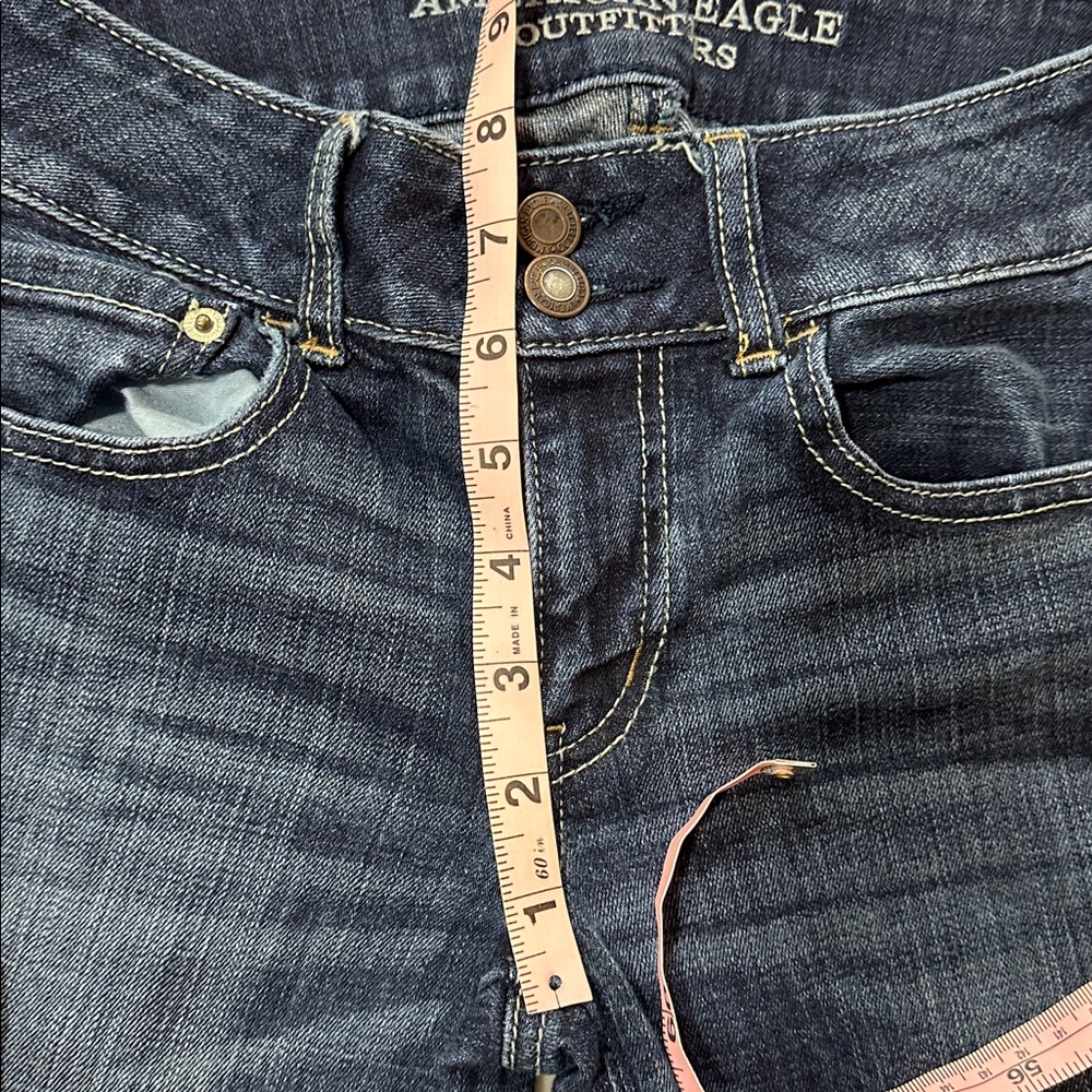American Eagle Artist Stretch Denim Jeans size 4 Long - Picture 7 of 8